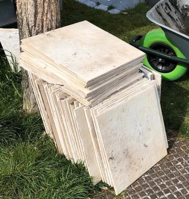 Terrastegels., Tuin en Terras, Tegels en Klinkers, Gebruikt, Terrastegels, Ophalen