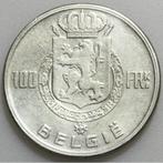 Belgique - 100 francs - 4 rois 1949, Timbres & Monnaies, Argent, Enlèvement ou Envoi, Monnaie en vrac, Argent