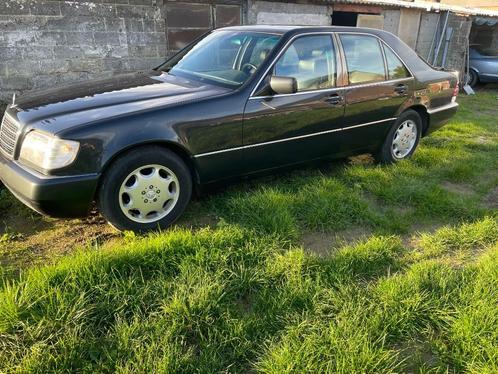 MERCEDES  300SE  W140, Auto's, Mercedes-Benz, Particulier, S-Klasse, Open dak, Benzine, 4 deurs, Automaat, Zwart, Zwart, Leder