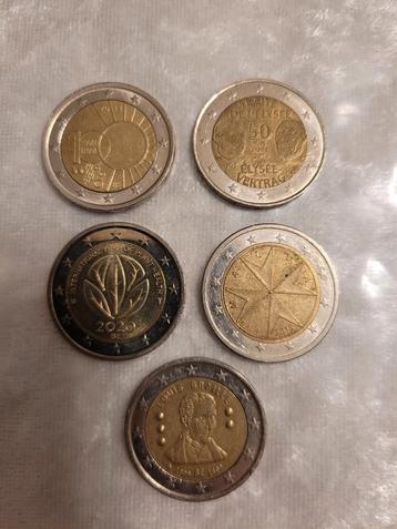 Collectie zeldzame 2 euro munten 