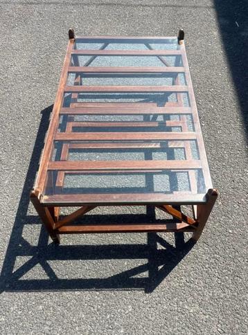 Flamant salontafel hout & glas beschikbaar voor biedingen