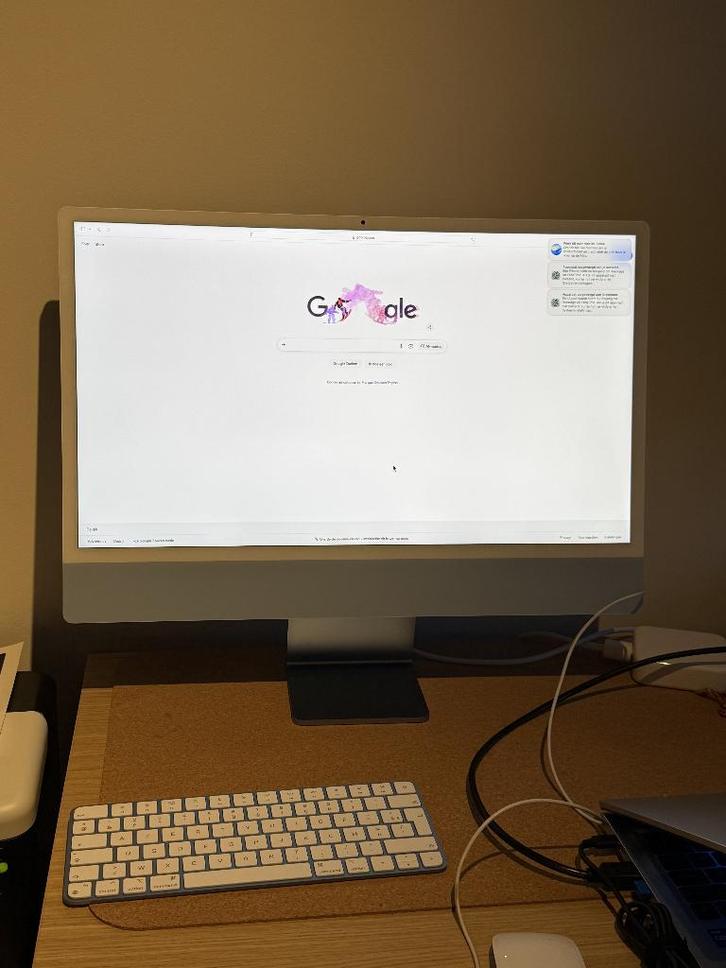 IMac 24 inch M1 2021, Informatique & Logiciels, Apple Desktops, Comme neuf, iMac, SSD, 3 à 4 Ghz, 8 GB, Enlèvement