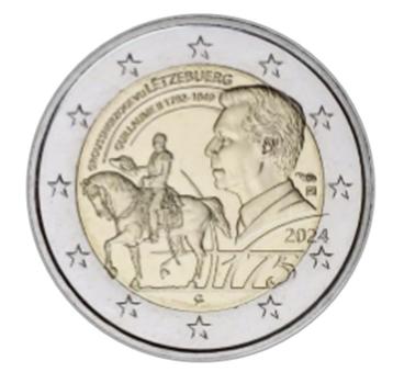 2 euro Luxemburg 2024 Guillaume II