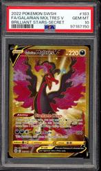 Galarian Moltres V PSA 10 - 183/172 - Brilliant Stars 2022, Hobby en Vrije tijd, Verzamelkaartspellen | Pokémon, Verzenden, Zo goed als nieuw