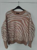 Warme pull dames,met motief,beige en wit,maat:TU;Gracicla., Taille 46/48 (XL) ou plus grande, Enlèvement ou Envoi, Beige, Comme neuf