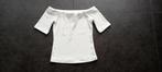 top van H&M maat XS, Kleding | Dames, Topjes, H&M, Wit, Ophalen of Verzenden, Korte mouw