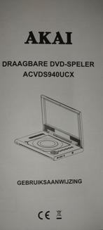 Akai draagbare dvd-speler, Comme neuf, Autres marques, Enlèvement, Lecteur DVD