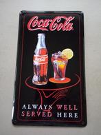 Geëmailleerde plaat "Coca-Cola", Ophalen of Verzenden, Zo goed als nieuw, Reclamebord