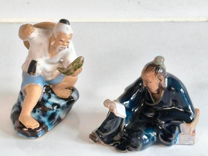 Set van 2 Chinese Mudmen, Antiek en Kunst, Kunst | Niet-Westerse kunst, Ophalen of Verzenden