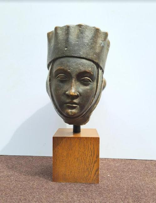 Vierge Folle. zeldzame kopie middeleeuws, vroeg gotisch beel, Antiek en Kunst, Kunst | Beelden en Houtsnijwerken, Ophalen of Verzenden