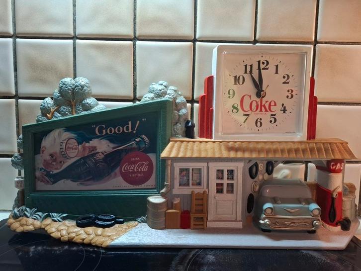 Vintage klok van Coca-Cola "Coke" jaren 1990, Verzamelen, Merken en Reclamevoorwerpen, Nieuw, Reclamebord, Ophalen of Verzenden