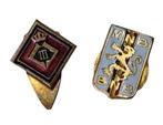 Belgisch Verzet NKB - MNB Knoopsgatinisigne, Ophalen of Verzenden, Landmacht, Embleem of Badge