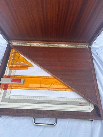 Rotring tekentafel + haakjes met hoesje op maat beschikbaar voor biedingen
