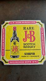 Vintage Whisky J&B Scorpio Horoscope Coasters, Ophalen of Verzenden, Zo goed als nieuw