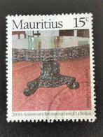 Mauritius 1978 - versierde tafel uit kasteel Le Reduit, Ophalen of Verzenden, Overige landen, Gestempeld