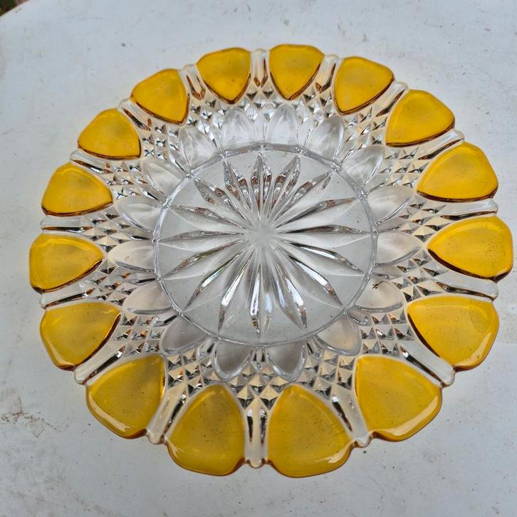 Val Saint Lambert,  bordje, 18 cm doormeter,, Antiek en Kunst, Antiek | Glaswerk en Kristal, Ophalen of Verzenden