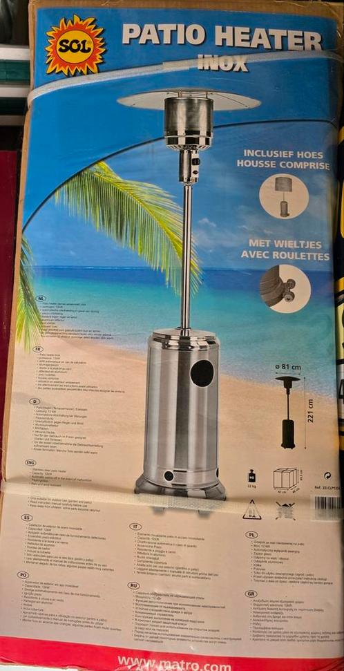 Terrasverwarming/ patio heater + hoes, Tuin en Terras, Terrasverwarmers, Nieuw, Ophalen