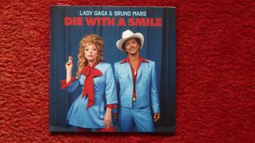 LADY GAGA & BRUNO MARS - Die With A Smile 7" - zeldzaam! beschikbaar voor biedingen