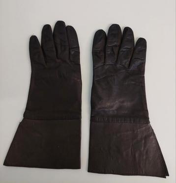 Vintage dames handschoenen kalfsleder pilootmodel         