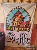 De vlag van LEFFE., Verzamelen, Biermerken, Reclamebord, Plaat of Schild, Ophalen of Verzenden, Leffe, Zo goed als nieuw