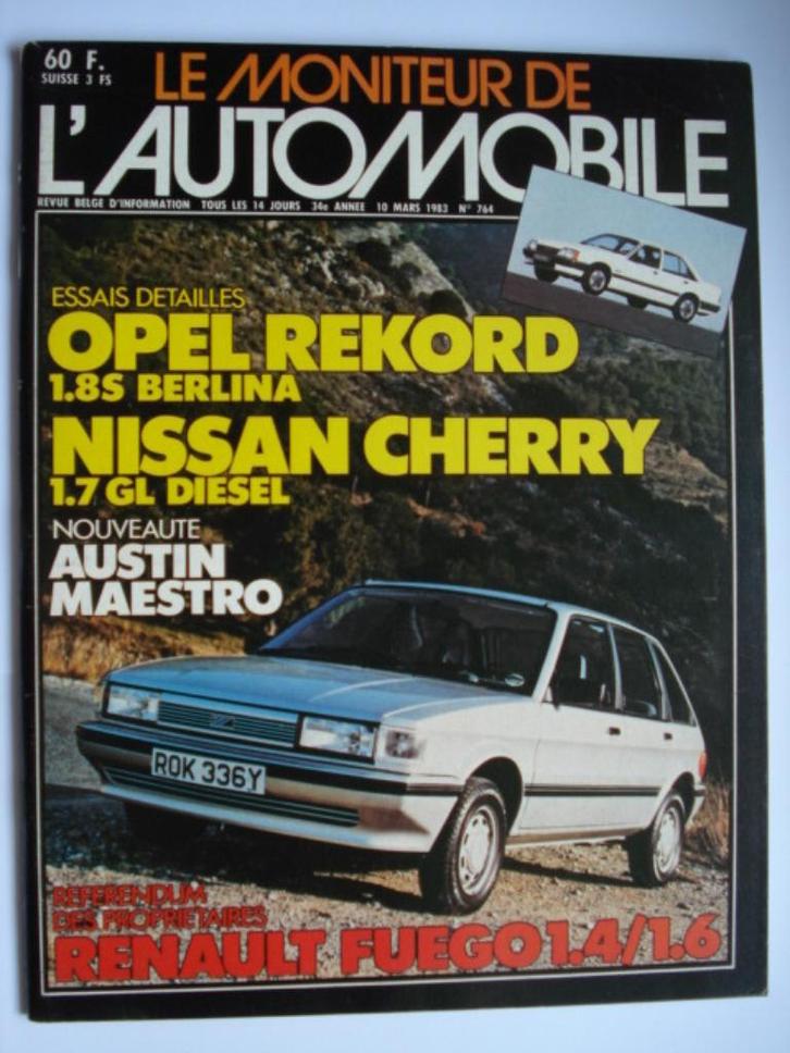 Le Moniteur de l'Automobile 764, Boeken, Auto's | Folders en Tijdschriften, Zo goed als nieuw, Algemeen, Verzenden