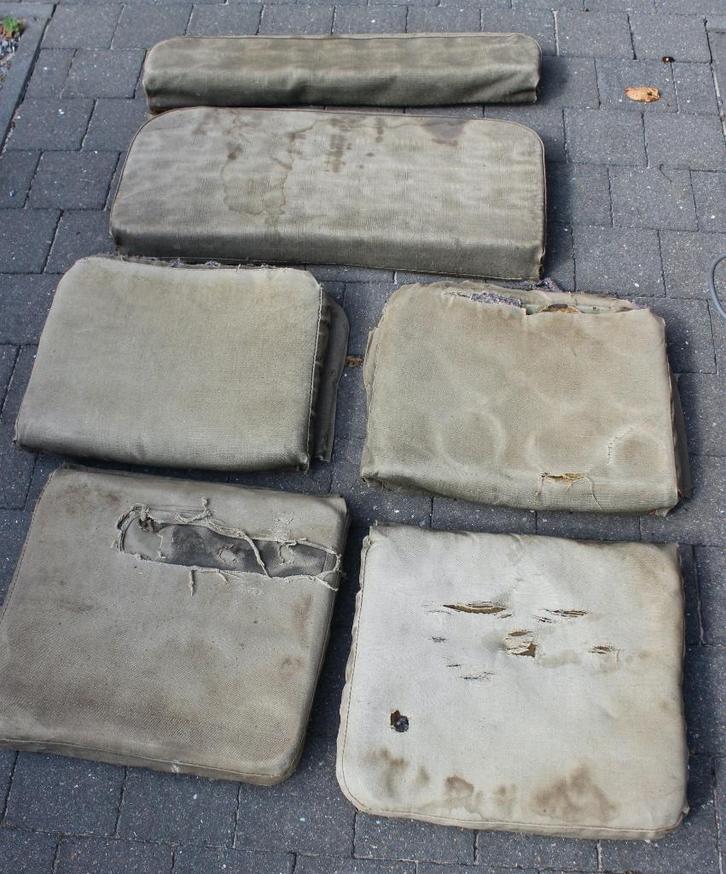 Originele Willys MB jeepveerbekleding. Vraag restauratie., Verzamelen, Militaria | Tweede Wereldoorlog, Overige soorten, Overige typen