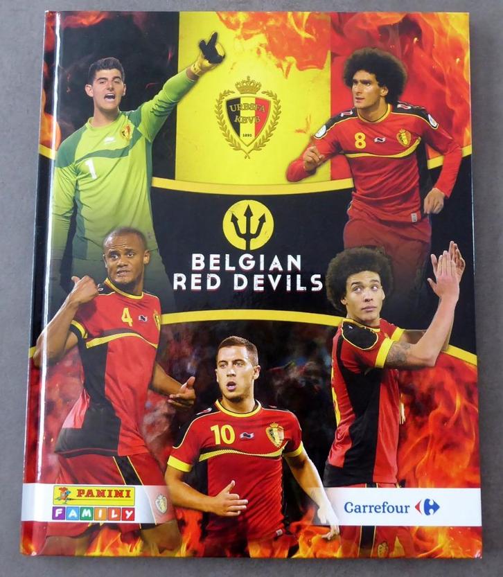 Volledig album van Carrefour/Panini van de Belgische Rode Du, Verzamelen, Stickers, Zo goed als nieuw, Sport, Ophalen of Verzenden