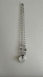 Ketting met parels en grijs hart, Ophalen, Zo goed als nieuw, Grijs