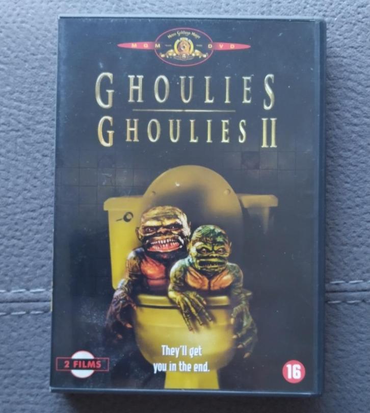 Ghoulies 1 & 2 (DVD - NL ondertitels), Cd's en Dvd's, Dvd's | Horror, Gebruikt, Monsters, Vanaf 16 jaar, Ophalen of Verzenden