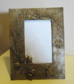 Cadre bronze antique, cadre photo bronze : fleurs, papillon., Antiquités & Art, Antiquités | Bronze & Cuivre, Bronze, Envoi