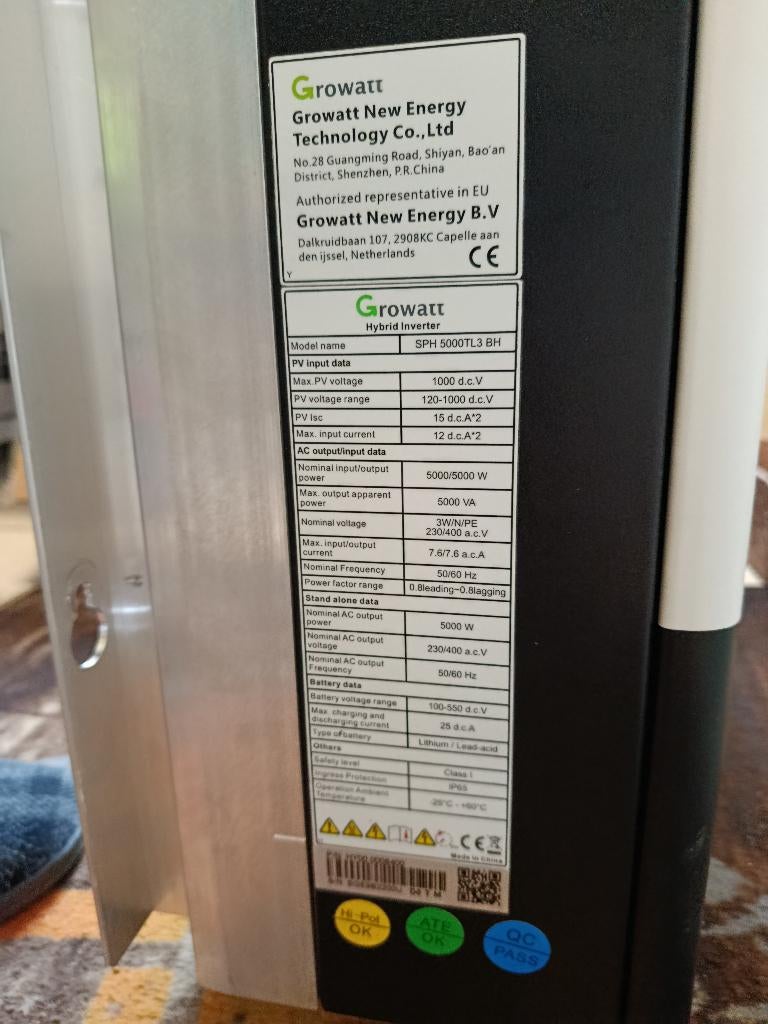 Growatt hybride omvorlmer 3-fase, Enlèvement, Utilisé