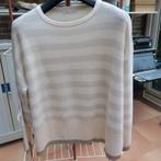 Oversized pull beige gestreept cashm. Fabiana Filippi mt 44, Enlèvement ou Envoi, Beige, Fabiana Filippi, Taille 42/44 (L)