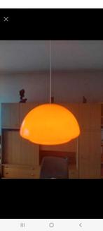 Oranje kroonluchter in Raak-stijl, Huis en Inrichting, Ophalen of Verzenden, Zo goed als nieuw, Glas