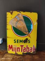 Semois tabak emaille reclamebord, Ophalen of Verzenden, Zo goed als nieuw, Reclamebord