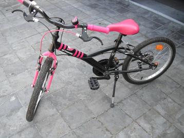 fiets meisjes, 5 versnellingen, 20 inch, merk: b'twin