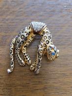 Goudkleurige broche Panter, Ophalen of Verzenden, Gebruikt