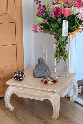 Table basse asiatique, Maison & Meubles, Tables | Tables de salon, Comme neuf, Carré, Enlèvement