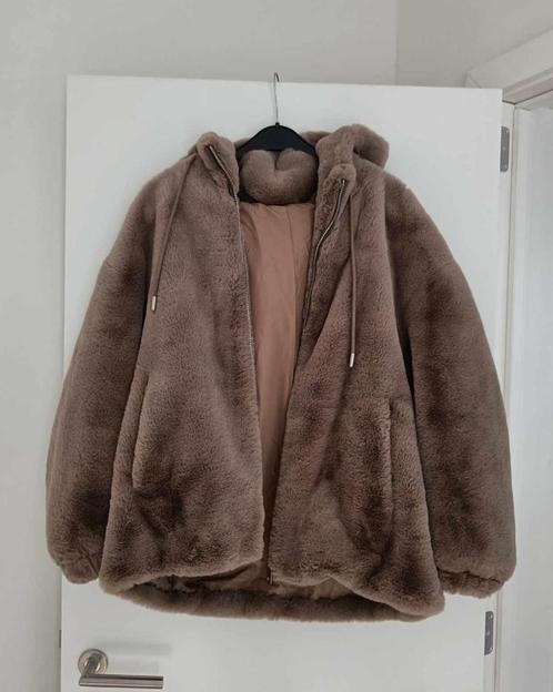 Teddy - Jas - Fluffy - Bruin- Medium - Dames - €80, Kleding | Dames, Jassen | Winter, Nieuw, Maat 38/40 (M), Bruin, Ophalen