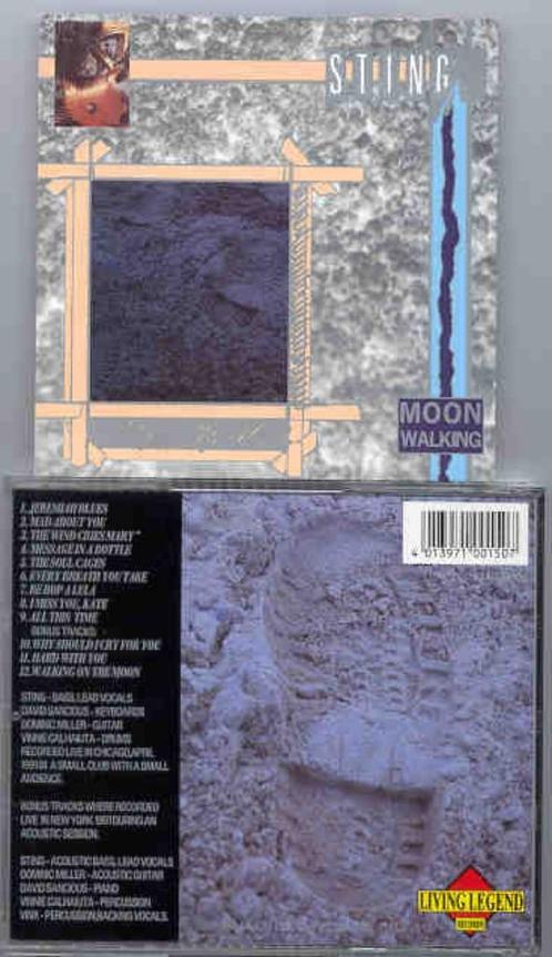 CD STING-Moonwalking-Chicago 1991, Cd's en Dvd's, Cd's | Rock, Zo goed als nieuw, Poprock, Verzenden