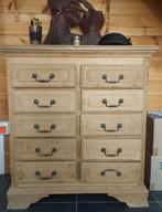 Dressoir met laden, massief hout, Ophalen, Gebruikt, Eikenhout, 50 tot 100 cm