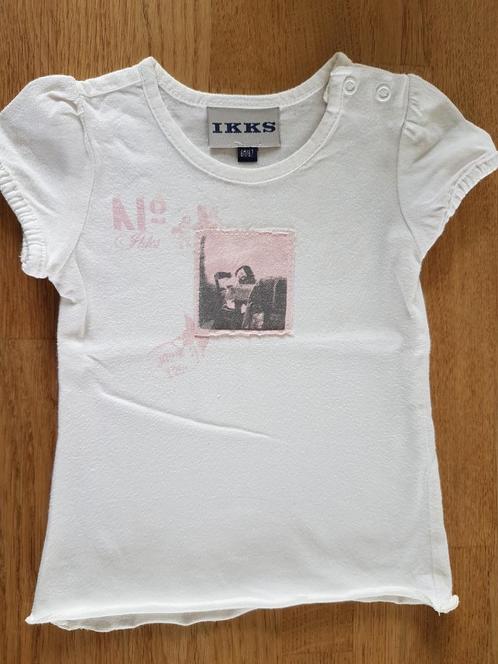 IKKS - T-shirt blanc avec photo rose - T.6 mois/67, Enfants & Bébés, Vêtements de bébé | Taille 68, Utilisé, Fille, Chemisette ou Manches longues