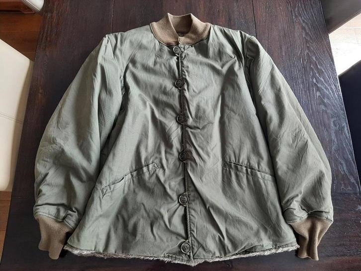 US pile liner 1944 size 42R with laundry number!, Verzamelen, Militaria | Tweede Wereldoorlog, Kleding of Schoenen, Verzenden