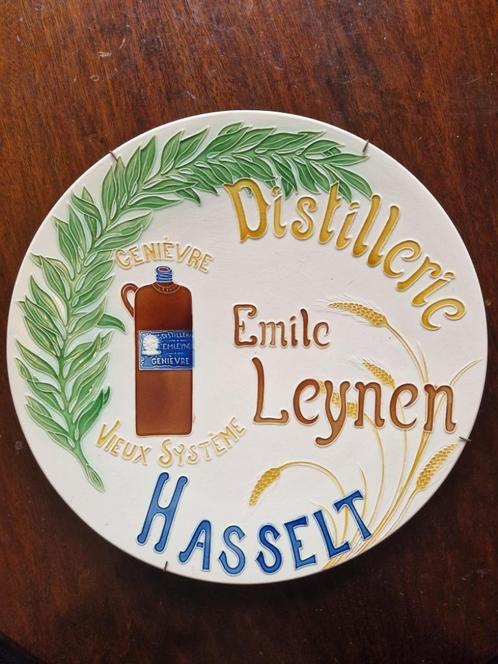 Distillerie Emile Leynen Hasselt wandbord (PUNTGAAF), Collections, Marques & Objets publicitaires, Enlèvement ou Envoi
