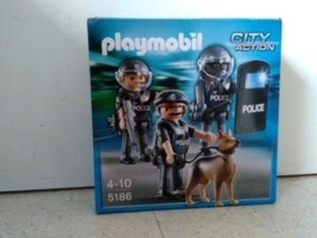 Playmobil politie special forces 5186 met doos, Enlèvement ou Envoi, Comme neuf, Ensemble complet