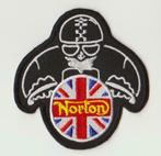 Norton Cafe Racer strijk patch embleem logo - 78 x 79 mm, Motoren, Accessoires | Overige, Nieuw