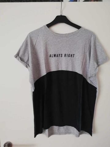 T-shirt « ALWAYS RIGHT », de la marque MNG, toujours en prom, Manches courtes, Mango, Enlèvement ou Envoi, Taille 36 (S)