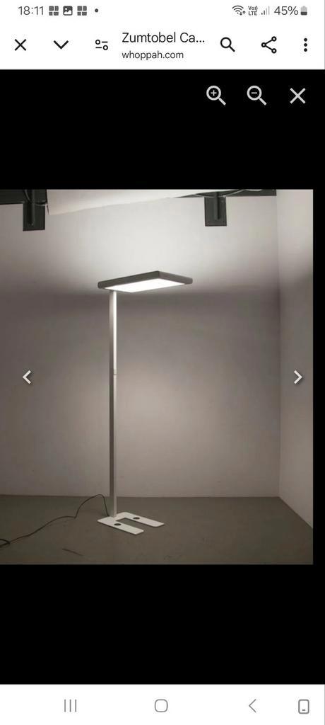 Design lamp Zumtobel, Huis en Inrichting, Lampen | Vloerlampen, Zo goed als nieuw, Ophalen