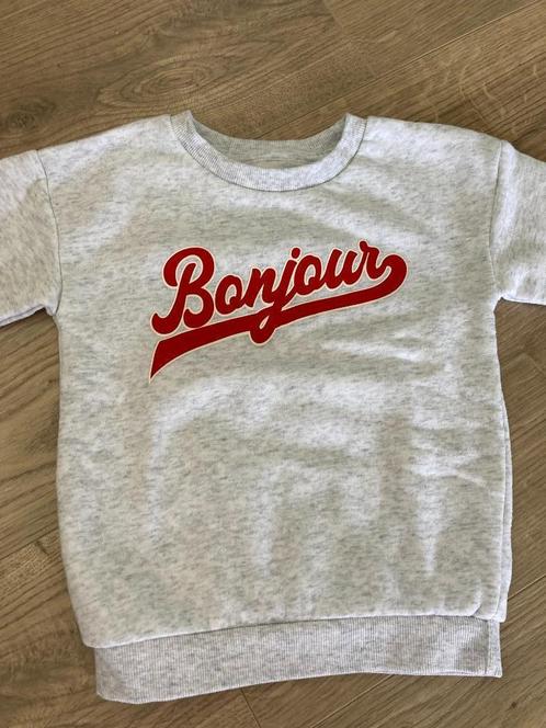 Grijze sweater Bonjour maat 98 als nieuw, Kinderen en Baby's, Kinderkleding | Maat 98, Nieuw, Jongen of Meisje, Trui of Vest, Ophalen of Verzenden