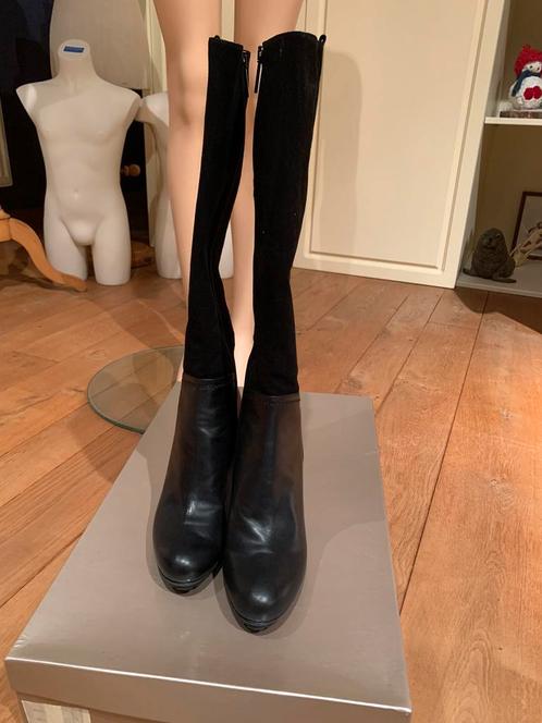 Andrea Catini - bottes en cuir/daim noir - taille, Vêtements | Femmes, Chaussures, Comme neuf, Bottes hautes, Noir, Enlèvement