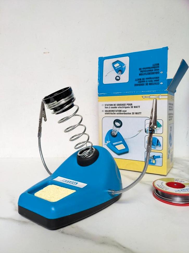 Soldeer station + tinsoldeer, Hobby & Loisirs créatifs, Composants électroniques, Comme neuf, Enlèvement ou Envoi
